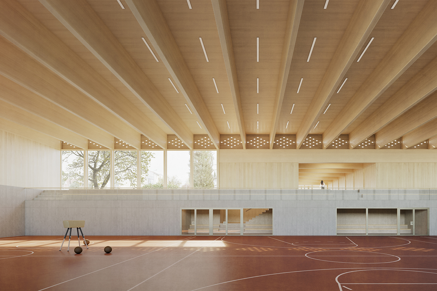 sporthalle steinach kit architects Zürich